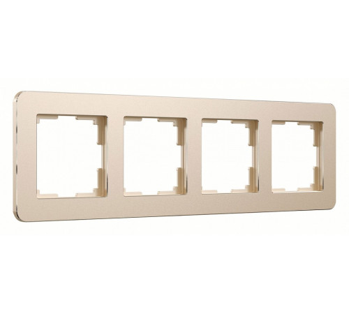 Рамка на 4 поста Werkel Platinum шампань 4690389184529 W0042611