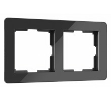 Рамка на 2 поста Werkel Acrylic черный 4690389184857 W0022708