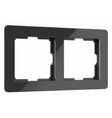 Рамка на 2 поста Werkel Acrylic черный 4690389184857 W0022708