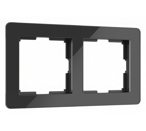 Рамка на 2 поста Werkel Acrylic черный 4690389184857 W0022708