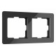 Рамка на 2 поста Werkel Acrylic черный 4690389184857 W0022708