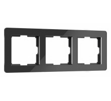 Рамка на 3 поста Werkel Acrylic черный 4690389184888 W0032708