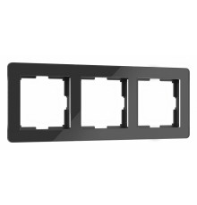 Рамка на 3 поста Werkel Acrylic черный 4690389184888 W0032708