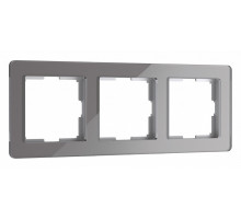 Рамка на 3 поста Werkel Acrylic графит 4690389184895 W0032704