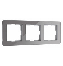 Рамка на 3 поста Werkel Acrylic графит 4690389184895 W0032704