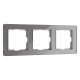 Рамка на 3 поста Werkel Acrylic графит 4690389184895 W0032704