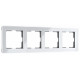 Рамка на 4 поста Werkel Acrylic белый 4690389190520 W0042701 a062131