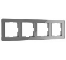 Рамка на 4 поста Werkel Acrylic графит 4690389190537 W0042704 a062132