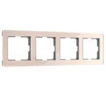 Рамка на 4 поста Werkel Acrylic айвори 4690389190551 W0042743 a062134