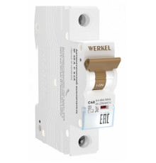 Автоматический выключатель 1P 40 A C 6 кА Werkel W901P406 4690389192715 a062538