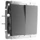 Перекрестный выключатель двухклавишный Werkel графит матовый W1123064 4690389196898 a064032