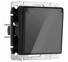 Розетка с заземлением, крышкой и шторками Werkel 4690389197734 W1171248 a064043