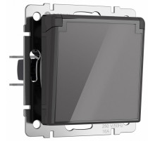 Розетка с заземлением, крышкой и шторками Werkel 4690389197529 W1171244 a064092
