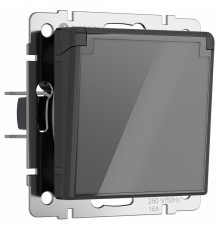 Розетка с заземлением, крышкой и шторками Werkel 4690389197529 W1171244 a064092