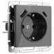 Розетка с заземлением, шторками и USB тип A+C Werkel 4690389197536 W1171744 a064093