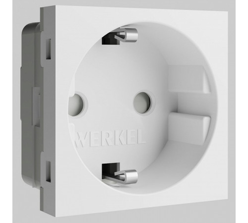 Розетка Werkel модульная Slot с заземлением и шторками 4690389211744 W1171160 a069368 Розетка Werkel модульная Slot с заземлением и шторками 4690389211744 W1171160 a069368
