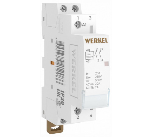 Контактор модульный Werkel W941M20O 4690389212086 a069473 Контактор модульный Werkel W941M20O 4690389212086 a069473