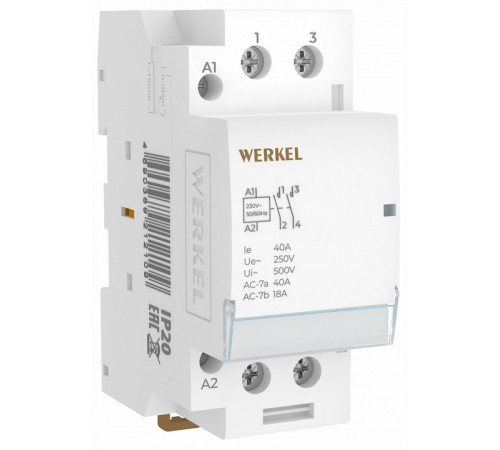 Контактор модульный Werkel W942M40O 4690389212109 a069475 Контактор модульный Werkel W942M40O 4690389212109 a069475