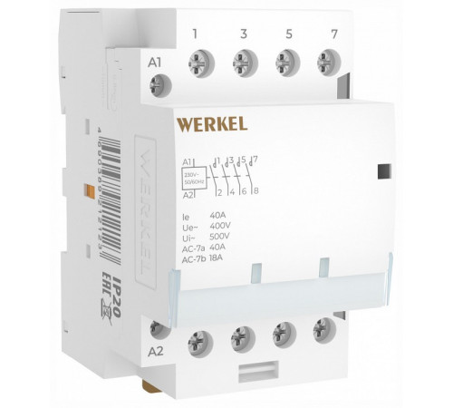 Контактор модульный Werkel W943M40O 4690389212123 a069477 Контактор модульный Werkel W943M40O 4690389212123 a069477