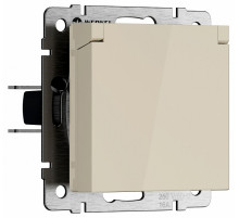 Розетка с защитной крышкой и шторками Werkel W1171203 4690389213151 a069595