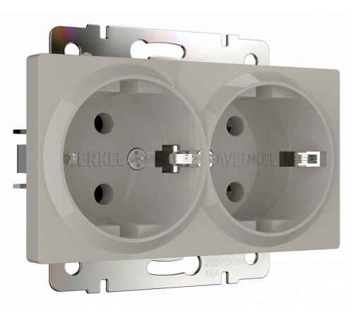 Розетка двойная с заземлением Werkel W1272004 4690389213960 a069774