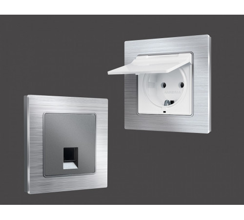 Рамка двухместная Ambrella Volt Platos AF550102