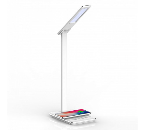 Настольная лампа с беспроводной зарядкой и USB портом Ambrella Light Desk DE581 Настольная лампа с беспроводной зарядкой и USB портом Ambrella Light Desk DE581