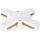 Коннектор Х-образный однофазный Ambrella Light Track System GL7082