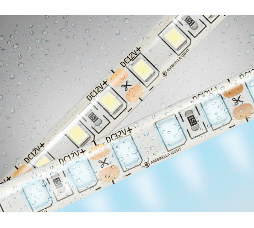 Светодиодная лента Ambrella Light LED Strip 12В 2835 9,6Вт/м 6500K 5м IP65 GS1203