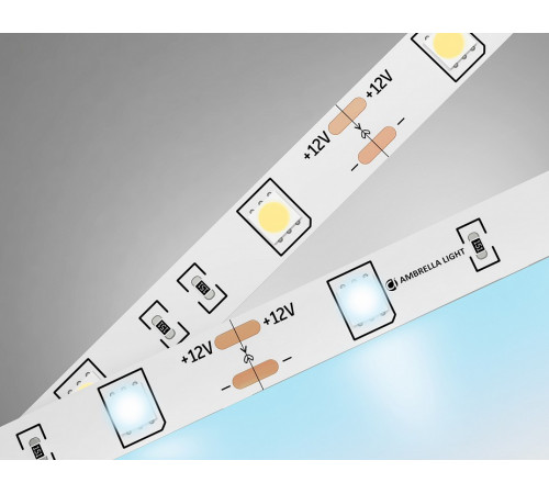 Светодиодная лента Ambrella Light LED Strip 12В 5050 7,2Вт/м 6500K 5м IP20 GS1803