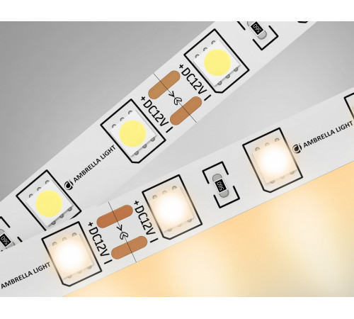 Светодиодная лента Ambrella Light LED Strip 12В 5050 14,4Вт/м 3000K 5м IP20 GS2001 Светодиодная лента Ambrella Light LED Strip 12В 5050 14,4Вт/м 3000K 5м IP20 GS2001