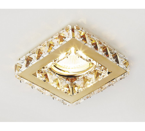 Встраиваемый светильник Ambrella Light Crystal K110 CL/G Встраиваемый светильник Ambrella Light Crystal K110 CL/G