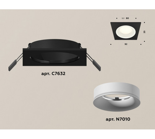 Встраиваемый светильник Ambrella Light Techno XC7632001 (C7632, N7010) Встраиваемый светильник Ambrella Light Techno XC7632001 (C7632, N7010)
