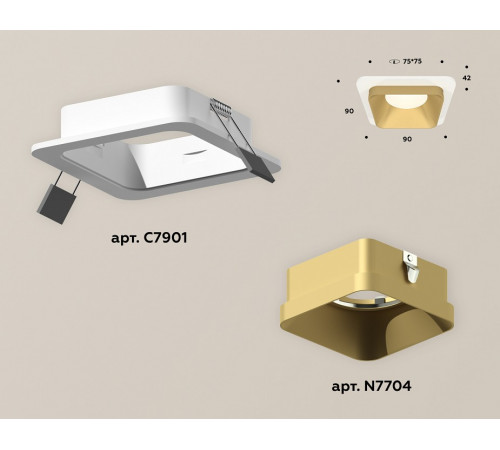 Встраиваемый светильник Ambrella Light Techno XC7901004 (C7901, N7704) Встраиваемый светильник Ambrella Light Techno XC7901004 (C7901, N7704)