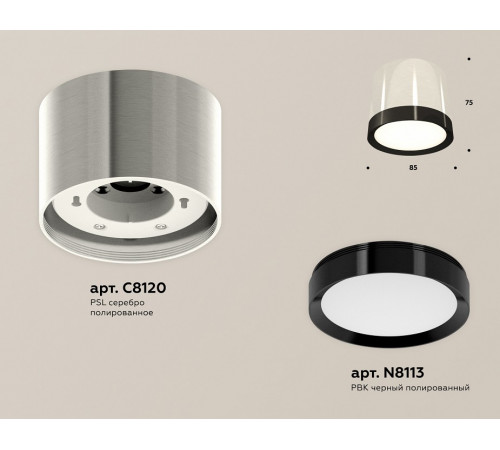 Потолочный светильник Ambrella Light Techno Spot XS8120001 (C8120, N8113)