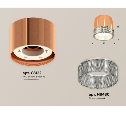 Потолочный светильник Ambrella Light Techno Spot XS8122020 (C8122, N8480)