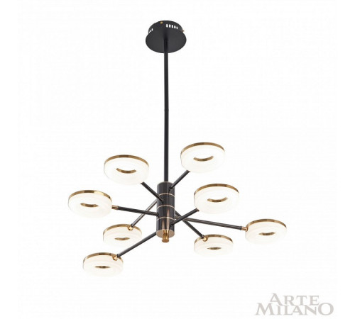 Люстра на штанге Arte Milano Ferrara 276699/8 BK/GD