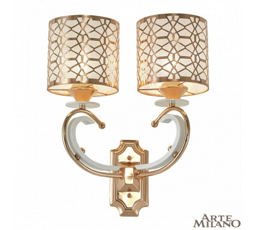 Бра Arte Milano Florentia-1237 301237/2W Wh/Gd Бра Arte Milano Florentia-1237 301237/2W Wh/Gd