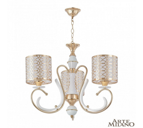 Подвесная люстра Arte Milano Florentia-1237 301237/3 Wh/Gd