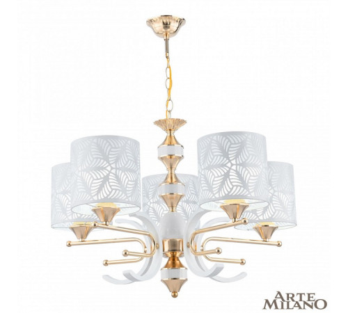 Подвесная люстра Arte Milano Florentia-2097 302097/5 Wh/Gd