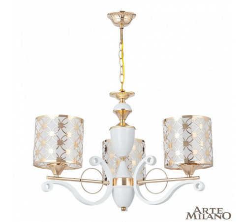 Подвесная люстра Arte Milano Florentia-3097 303097/3 Wh/Gd Подвесная люстра Arte Milano Florentia-3097 303097/3 Wh/Gd