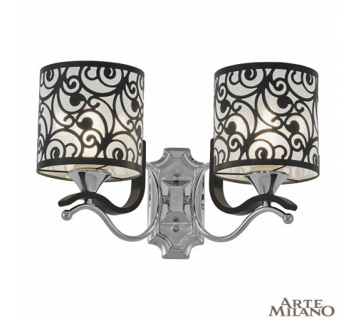 Бра Arte Milano Florentia-4957 304957/2W Bk/Ni