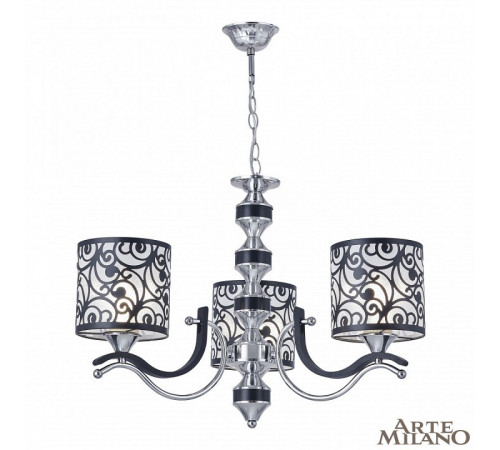 Подвесная люстра Arte Milano Florentia-4957 304957/3 Bk/Ni