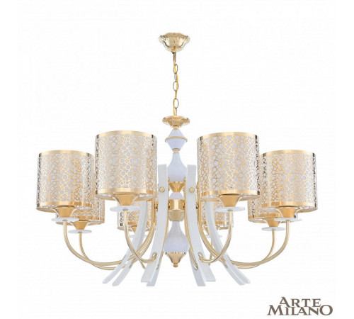 Подвесная люстра Arte Milano Florentia-6067 306067/8 Wh/Gd