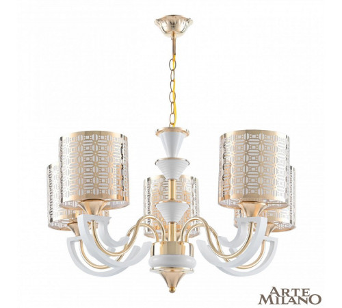 Подвесная люстра Arte Milano Florentia-8857 308857/5 Wh/Gd