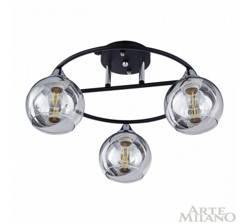Потолочная люстра Arte Milano Amalfi 322403/3 BK+CR Потолочная люстра Arte Milano Amalfi 322403/3 BK+CR