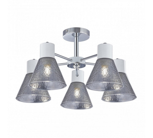 Люстра на штанге Arte Milano Napoli 322408/5 CR+WH Люстра на штанге Arte Milano Napoli 322408/5 CR+WH