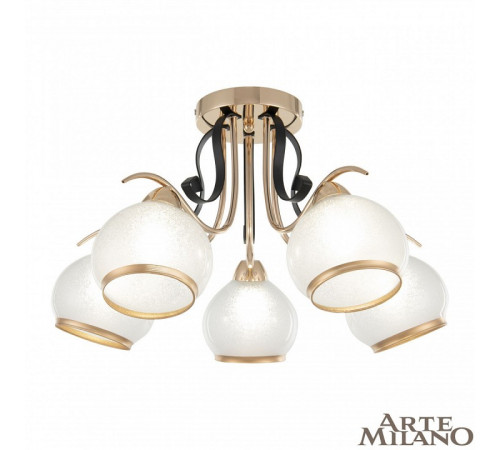 Потолочная люстра Arte Milano Amalfi 323306/5 FG+BK Потолочная люстра Arte Milano Amalfi 323306/5 FG+BK