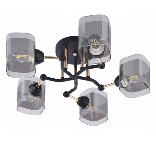 Потолочная люстра Arte Milano Amalfi 324308/5 BK+FG Потолочная люстра Arte Milano Amalfi 324308/5 BK+FG