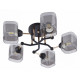 Потолочная люстра Arte Milano Amalfi 324308/5 BK+FG